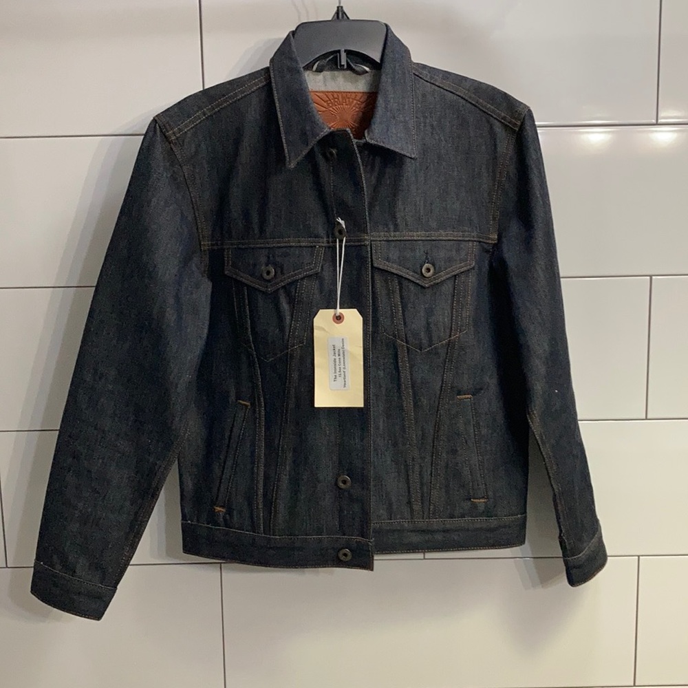 NWT Brave Star 13.5 oz ironside “heartland” selvedge denim jacket MEDIUM